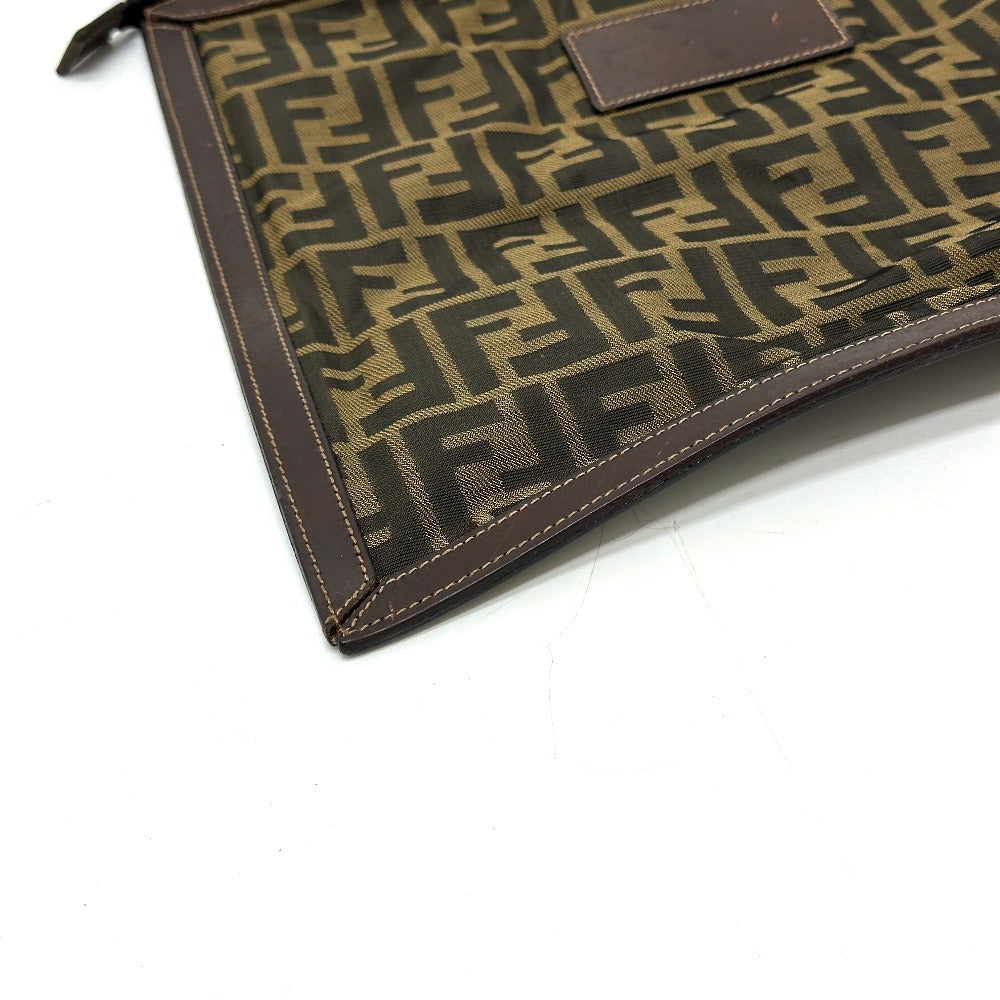 FENDI business bag canvas Brown Zucca Pattern