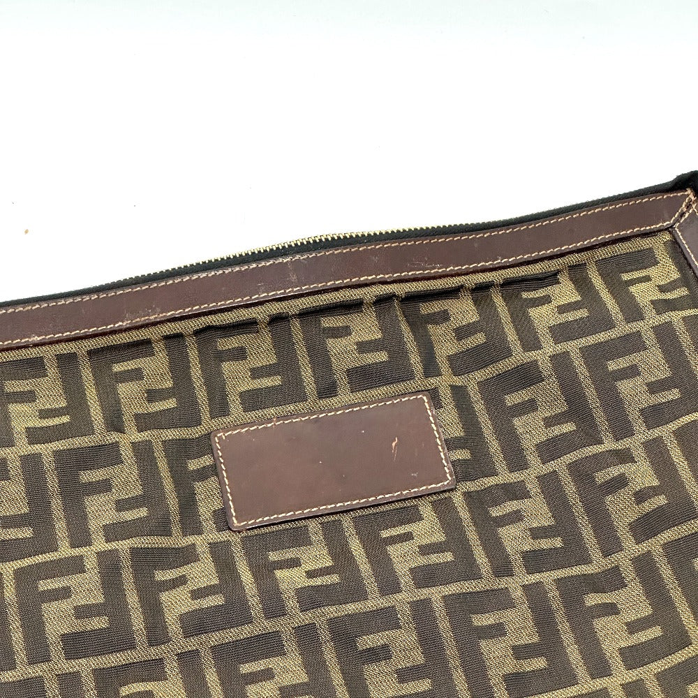 FENDI business bag canvas Brown Zucca Pattern