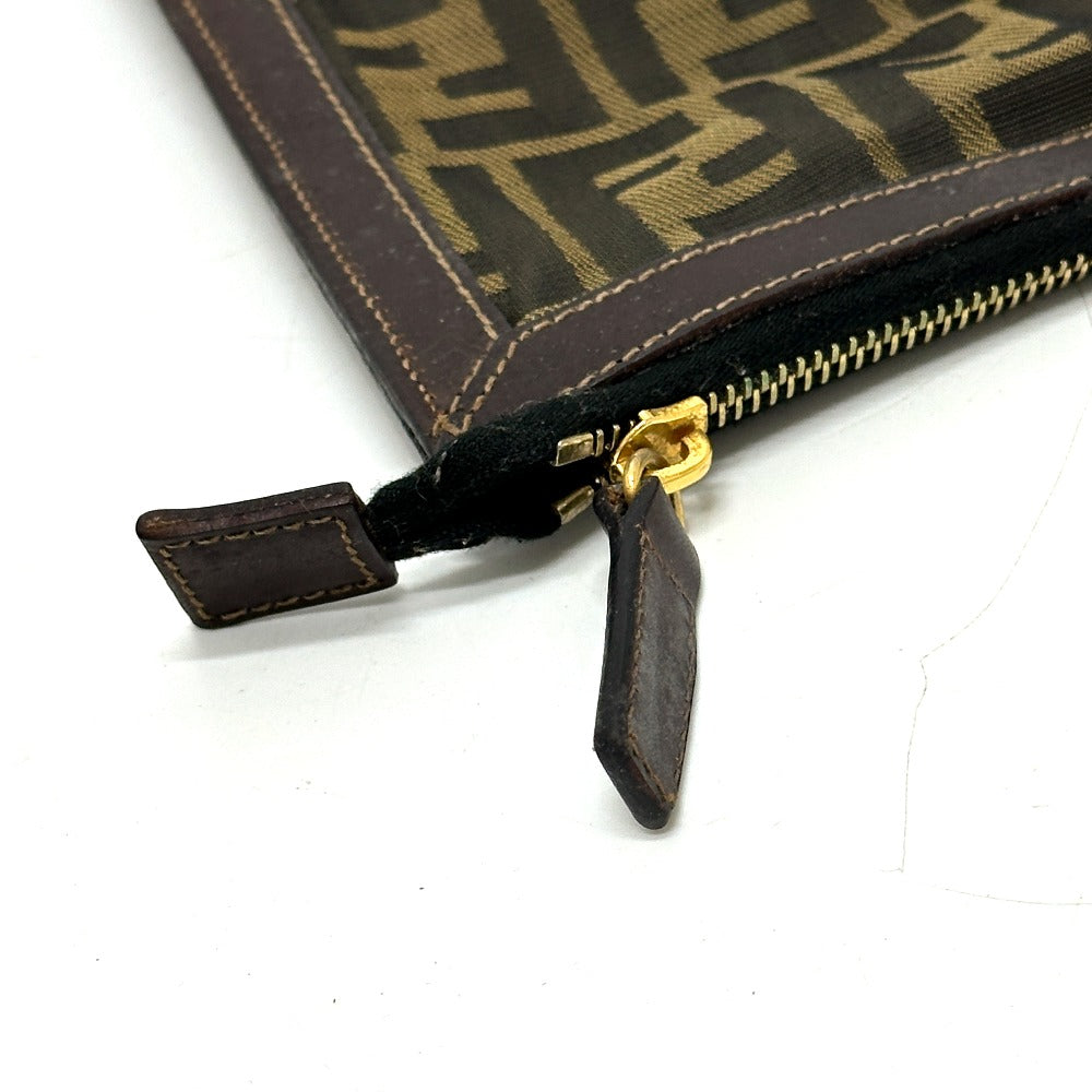 FENDI business bag canvas Brown Zucca Pattern