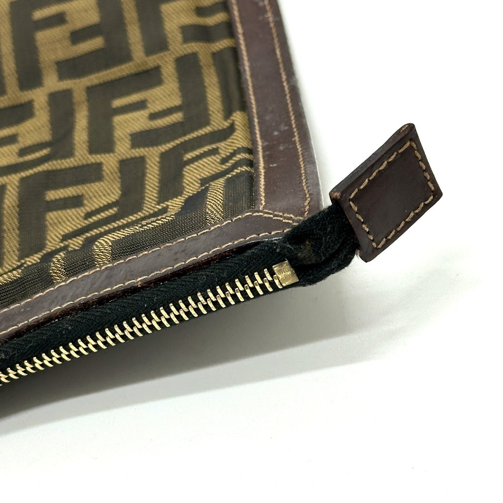 FENDI business bag canvas Brown Zucca Pattern