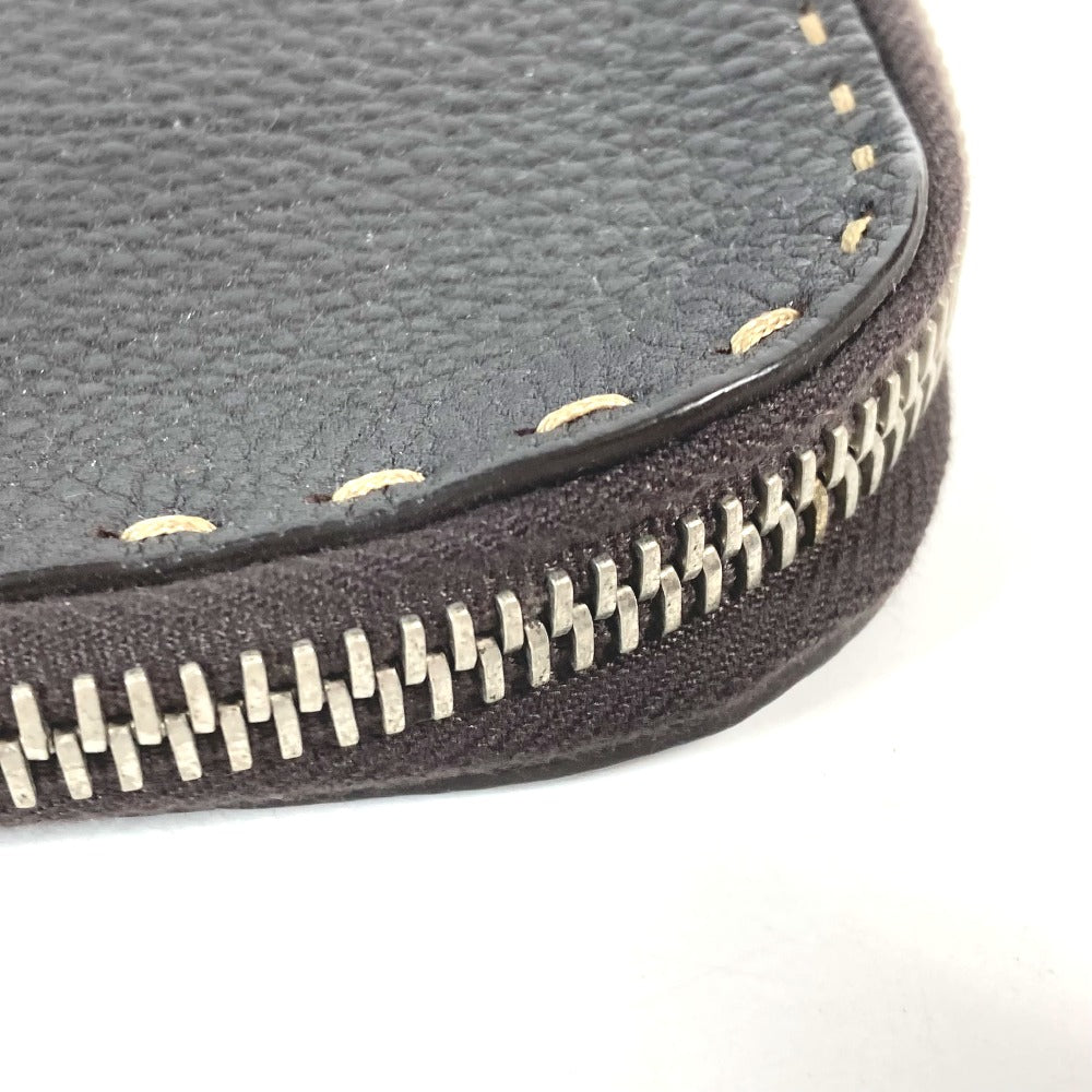 FENDI Clutch bag leather Dark brown bag pouch Celeria