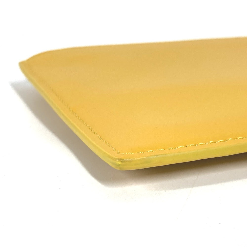 FENDI Clutch bag 7N0114 leather yellow Bag logo FF logo pouch Bucket