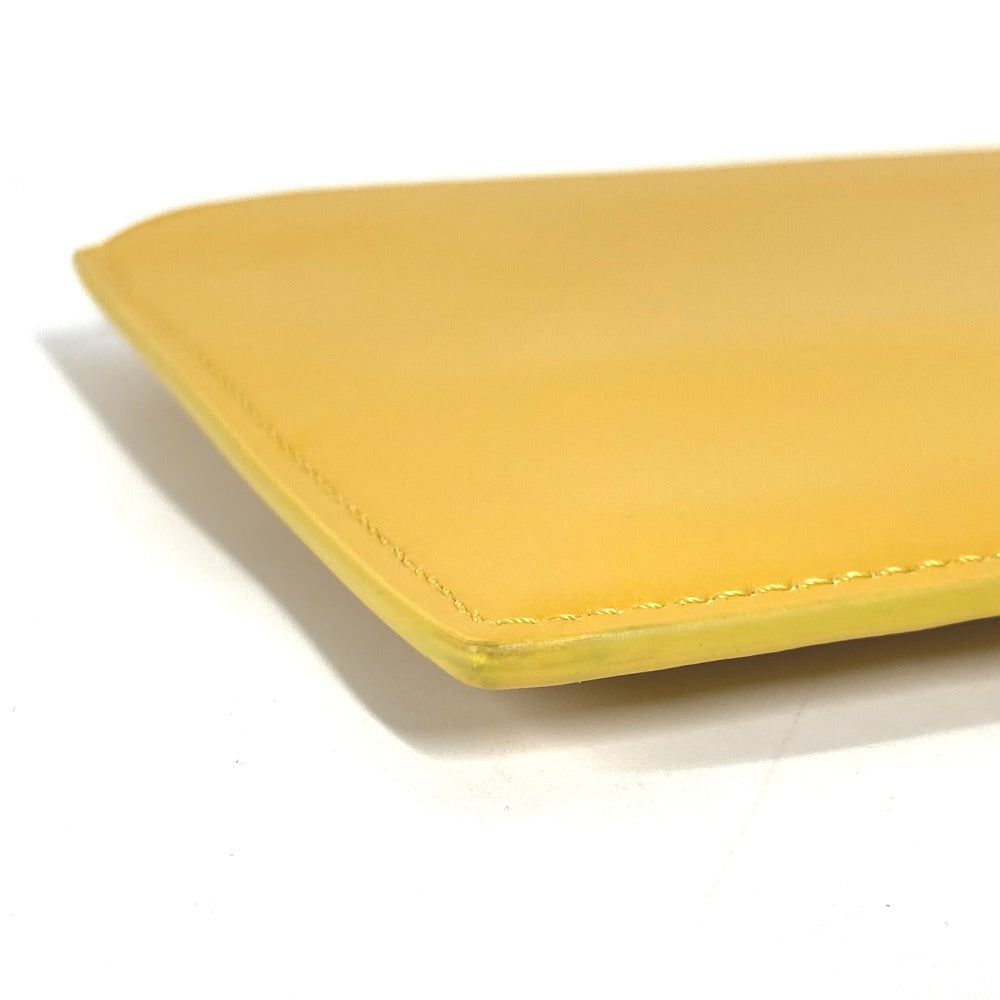 FENDI Clutch bag 7N0114 leather yellow Bag logo FF logo pouch Bucket