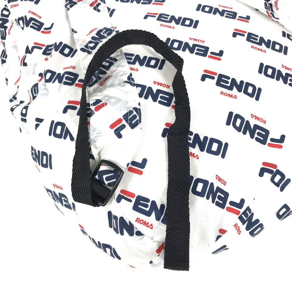 FENDI Backpack Nylon white backpack bag FILA collaboration