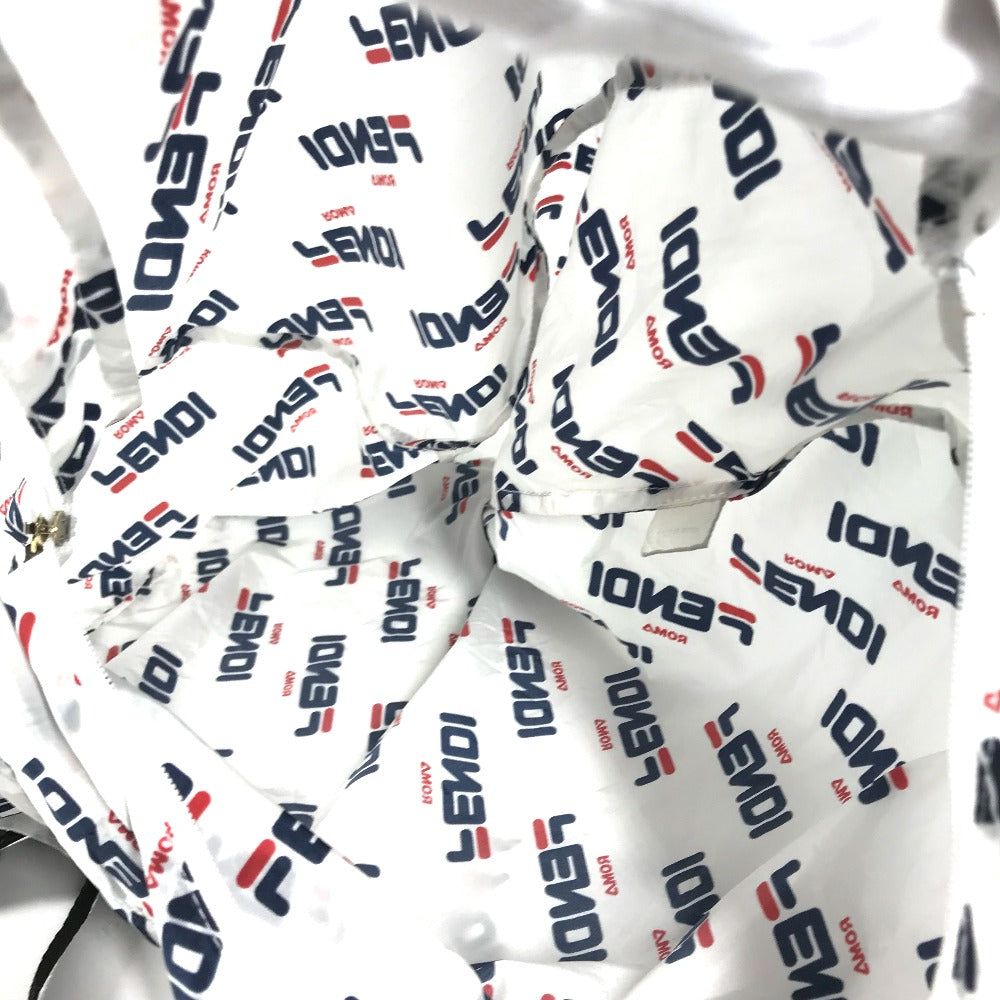 FENDI Backpack Nylon white backpack bag FILA collaboration