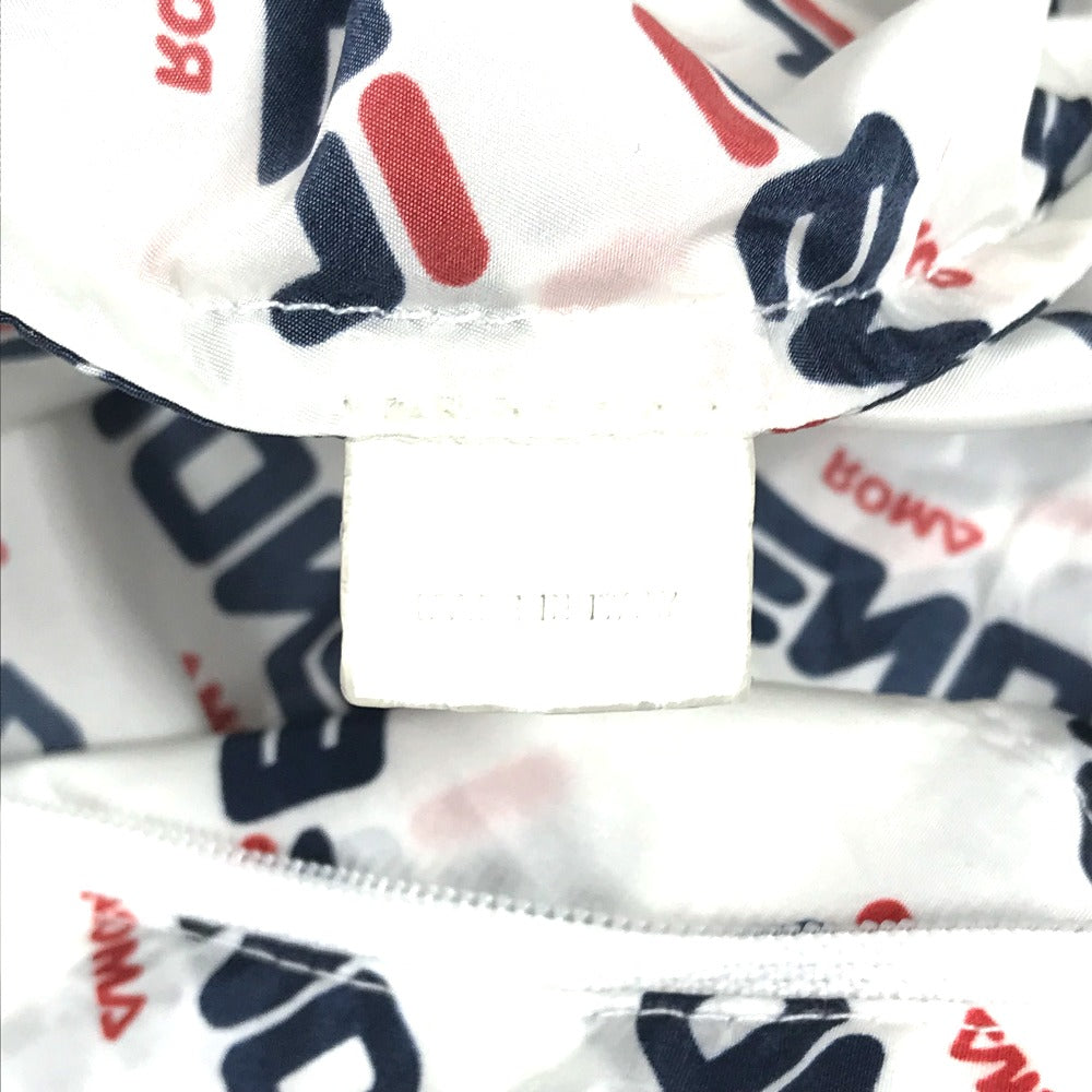 FENDI Backpack Nylon white backpack bag FILA collaboration