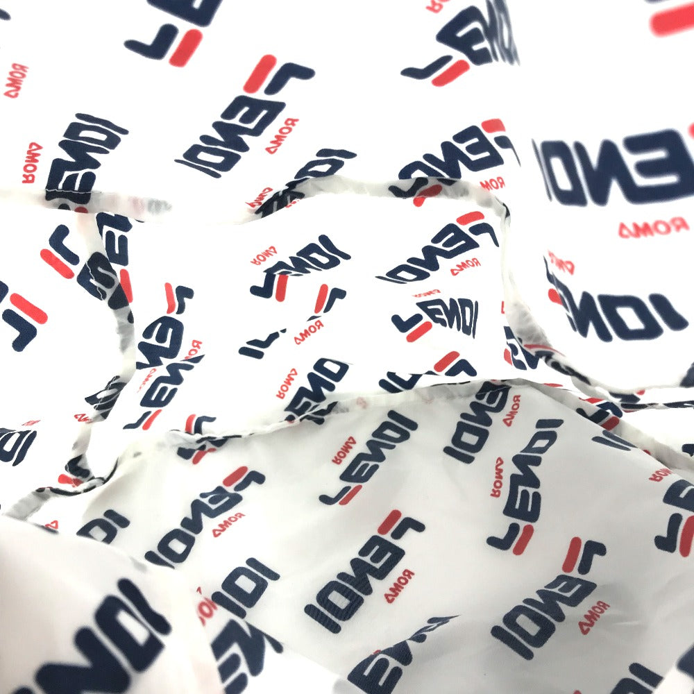FENDI Backpack Nylon white backpack bag FILA collaboration