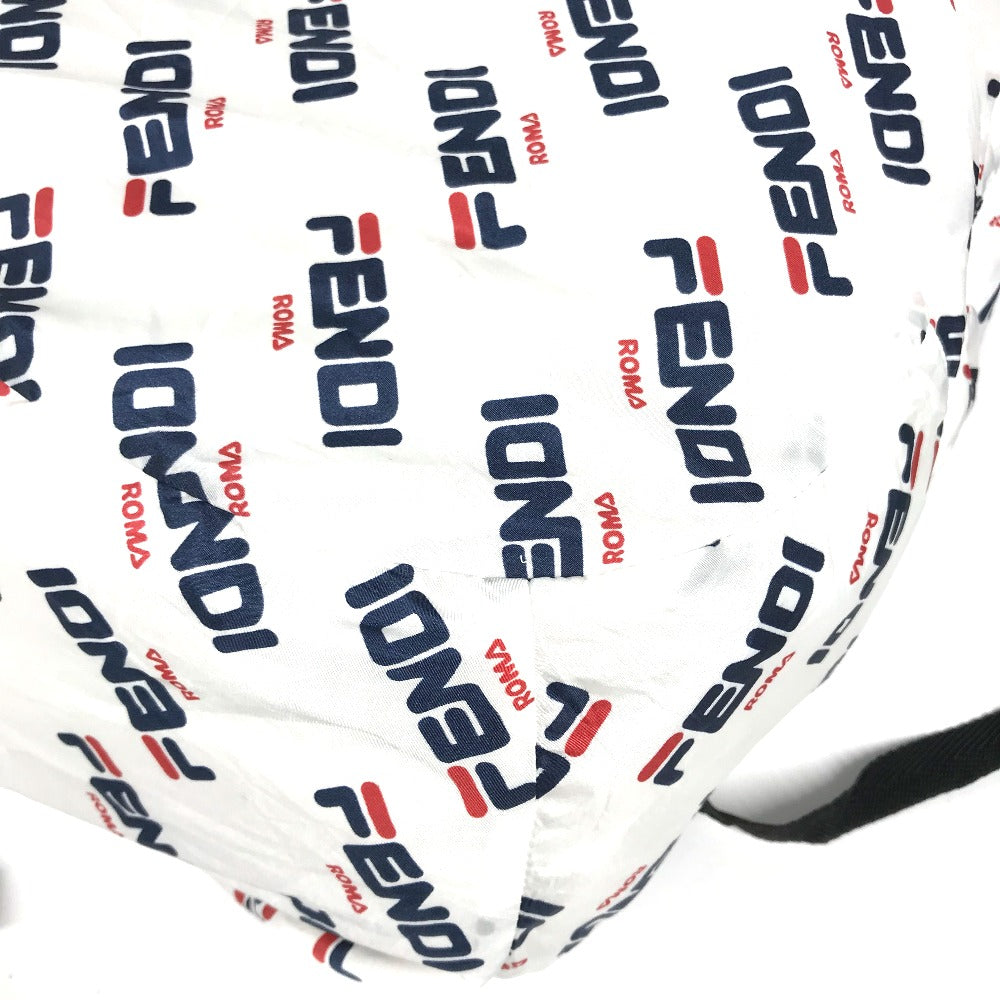 FENDI Backpack Nylon white backpack bag FILA collaboration