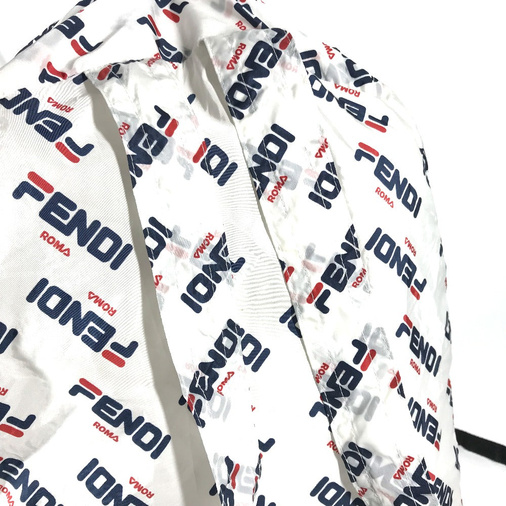 FENDI Backpack Nylon white backpack bag FILA collaboration