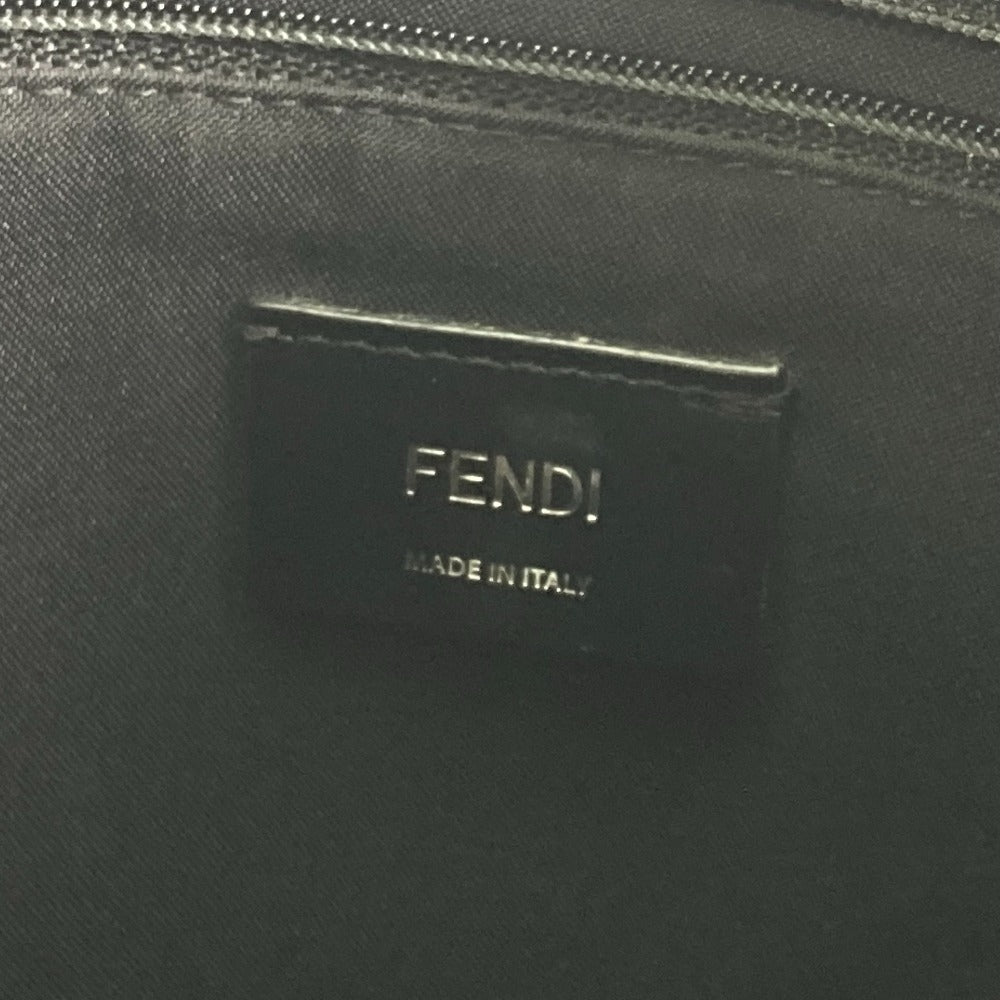 FENDI Tote Bag 7VA367 Nylon black Monster Bugs mens Used Authentic