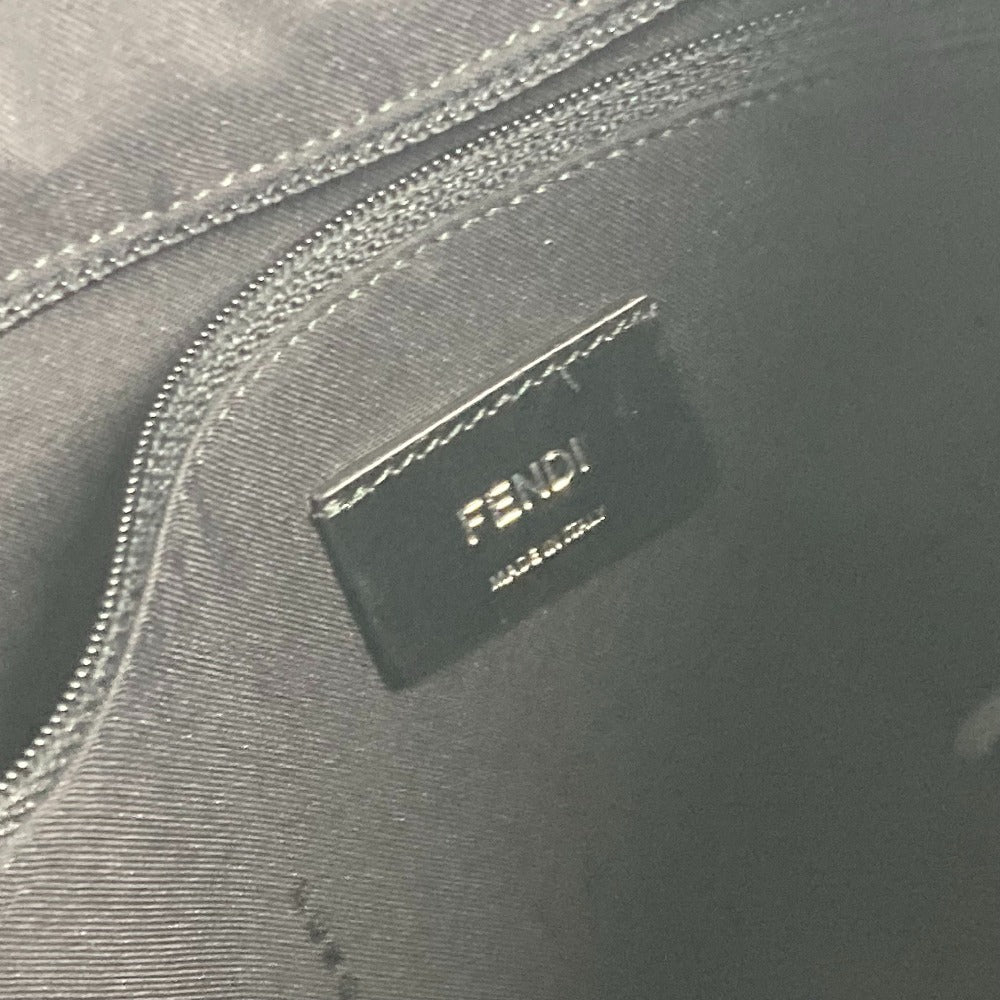 FENDI Tote Bag 7VA367 Nylon black Monster Bugs mens Used Authentic