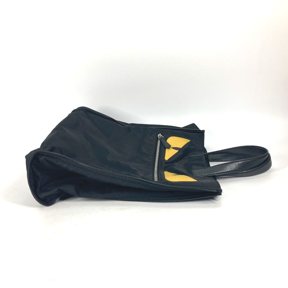 FENDI Tote Bag 7VA367 Nylon black Monster Bugs