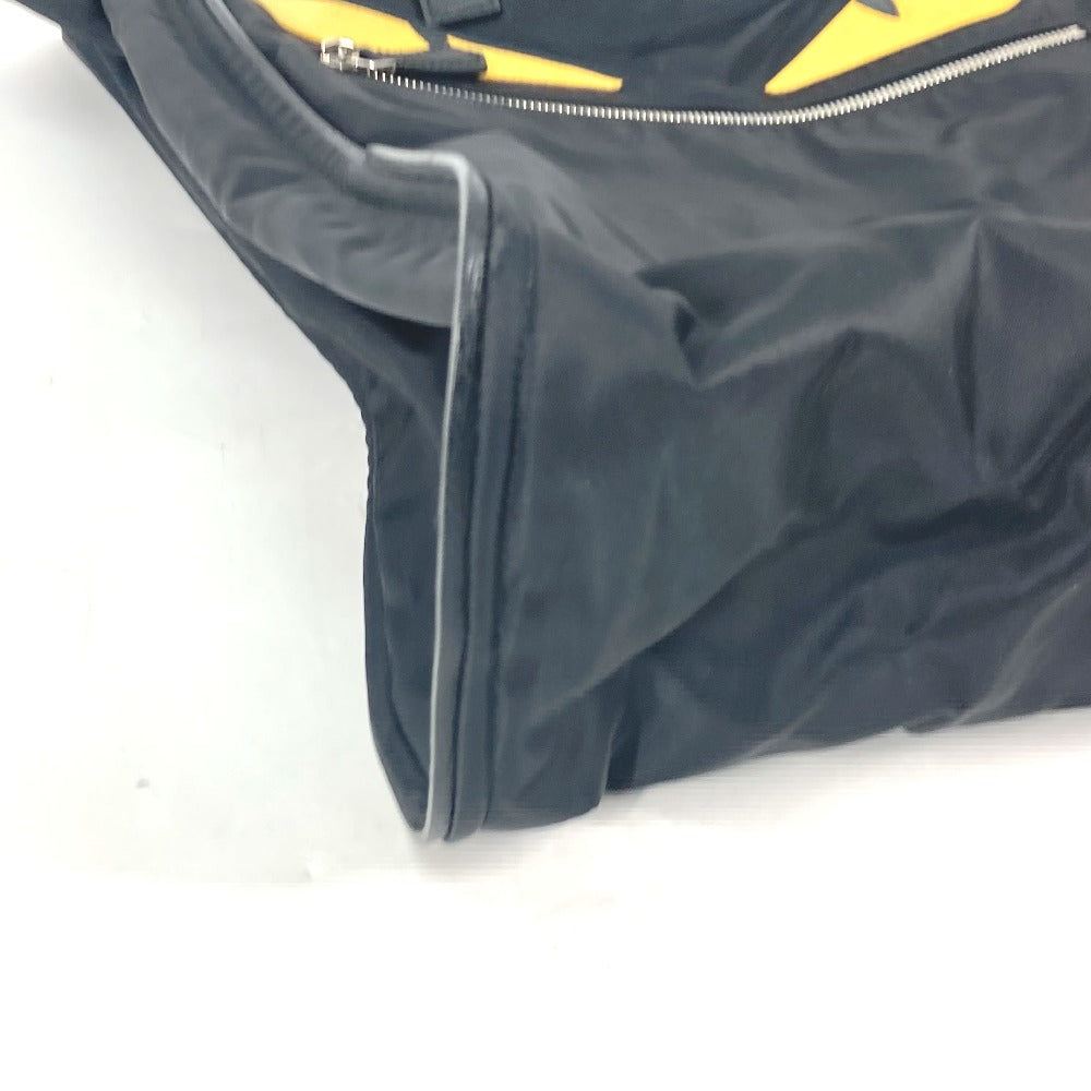 FENDI Tote Bag 7VA367 Nylon black Monster Bugs mens Used Authentic