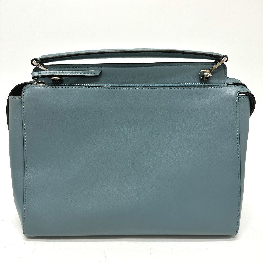 FENDI Handbag 8BN293 leather blue Dot com Women Used Authentic