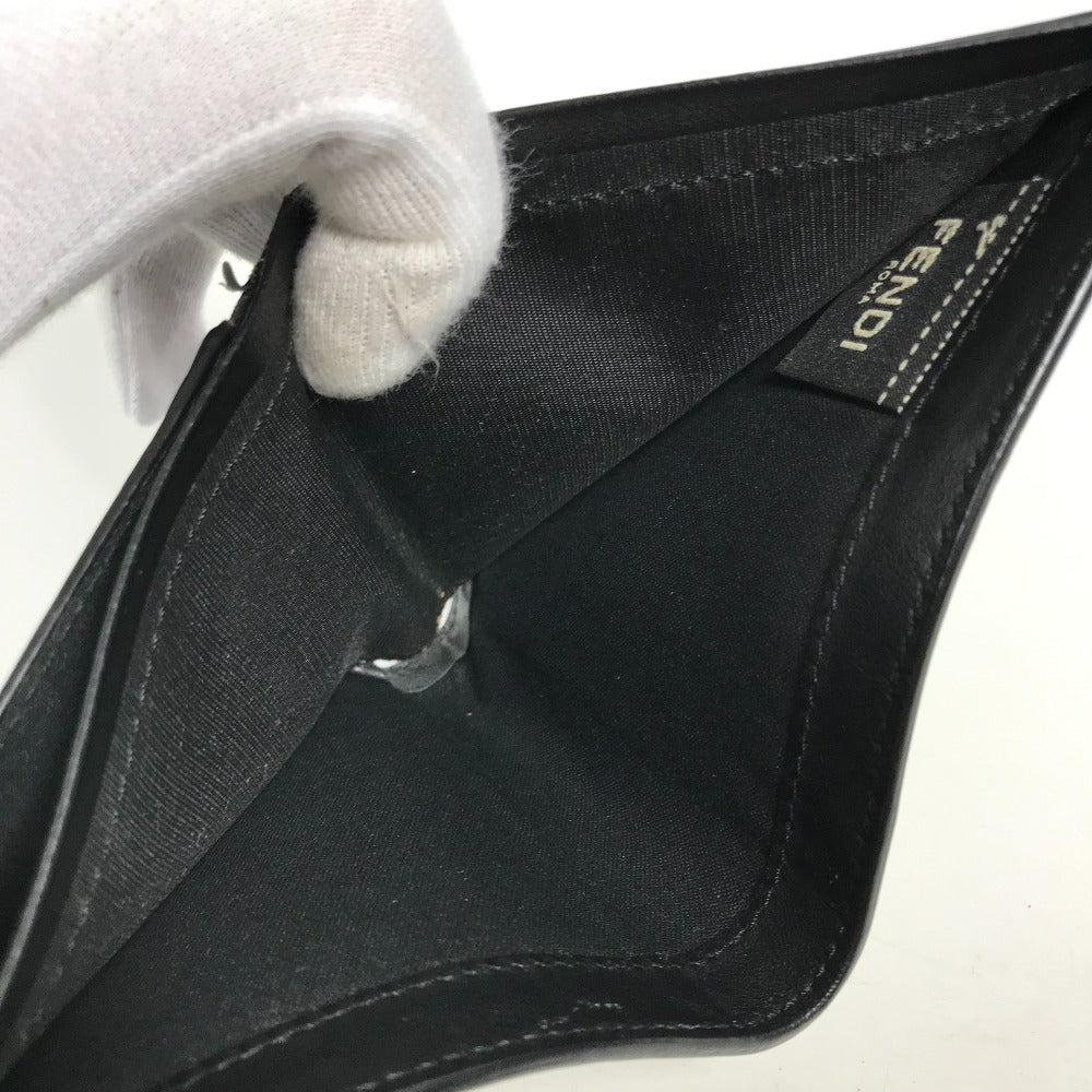 FENDI Folded wallet 7M0169 leather white Compact wallet Joshua Vides Collaboration