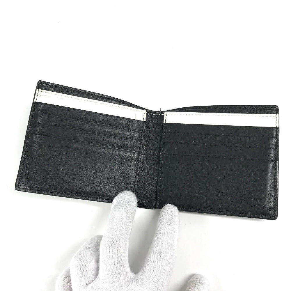 FENDI Folded wallet 7M0169 leather white Compact wallet Joshua Vides Collaboration