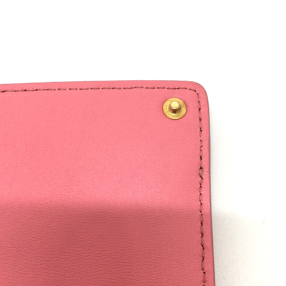 FENDI Pouch 7AR907 leather pink Peek-a-boo bag-in
