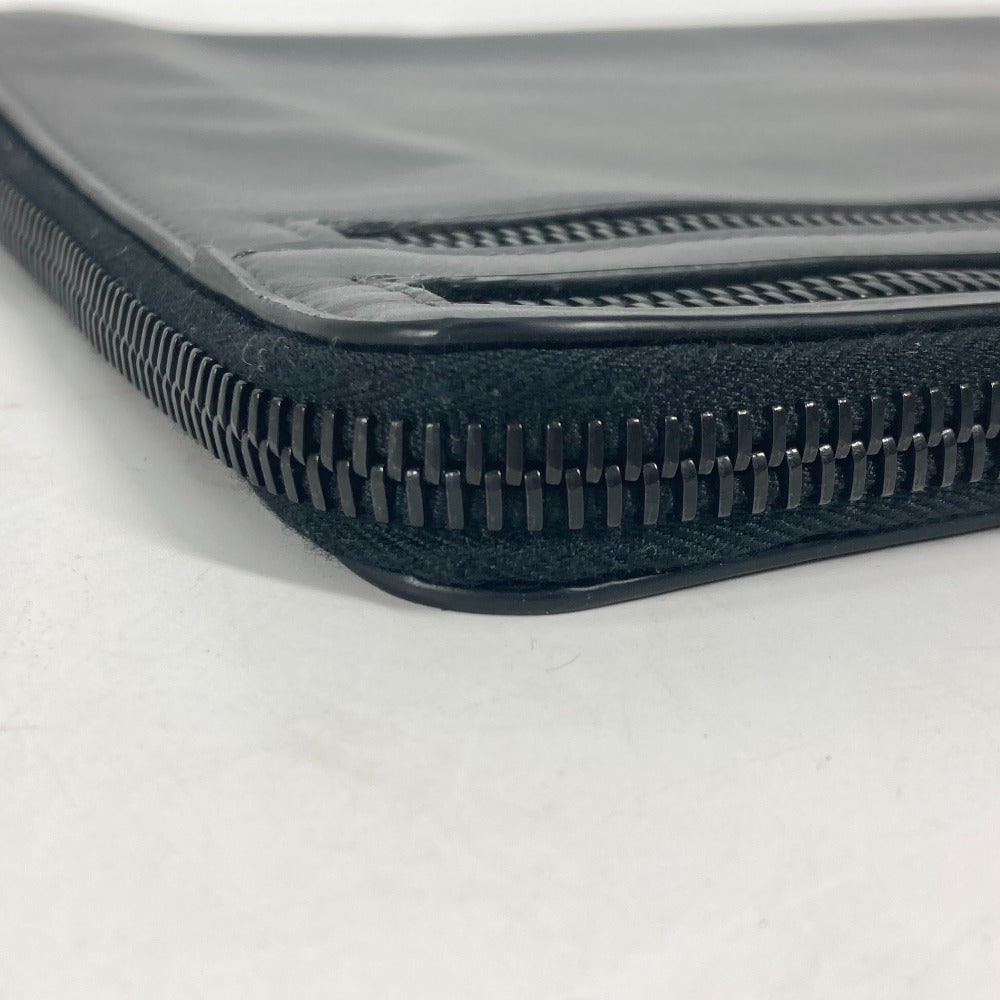 FENDI Clutch bag 7M0237 leather gray Zip