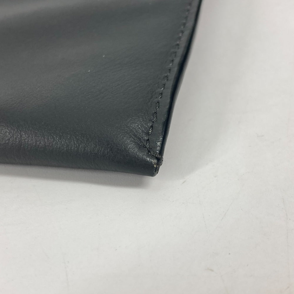 FENDI Clutch bag 7M0237 leather gray Zip