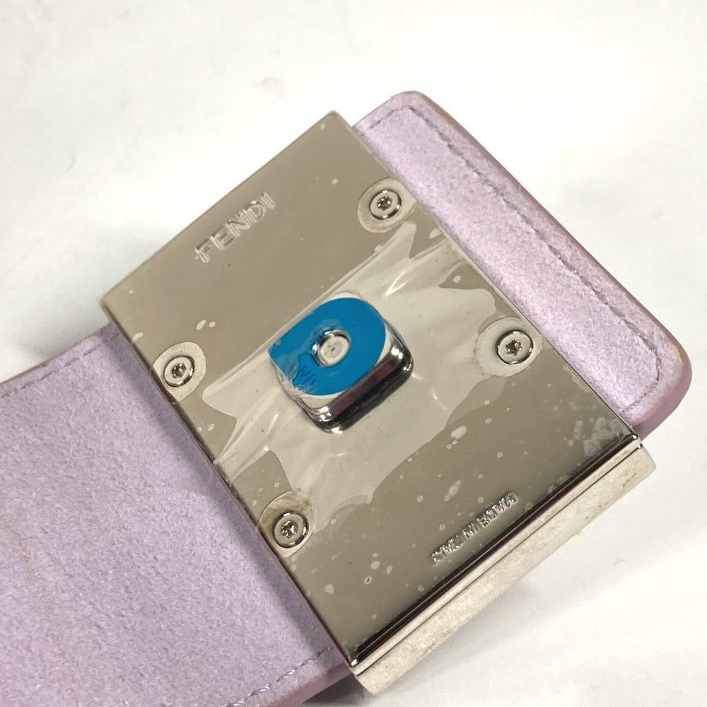 FENDI Pouch 7AS069 leather Light purple Eyewear Glasses Sunglasses Case FF logo glasses case
