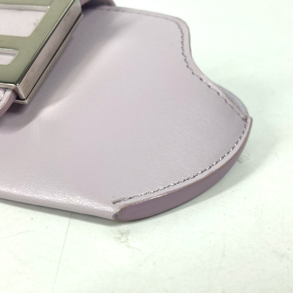 FENDI Pouch 7AS069 leather Light purple Eyewear Glasses Sunglasses Case FF logo glasses case