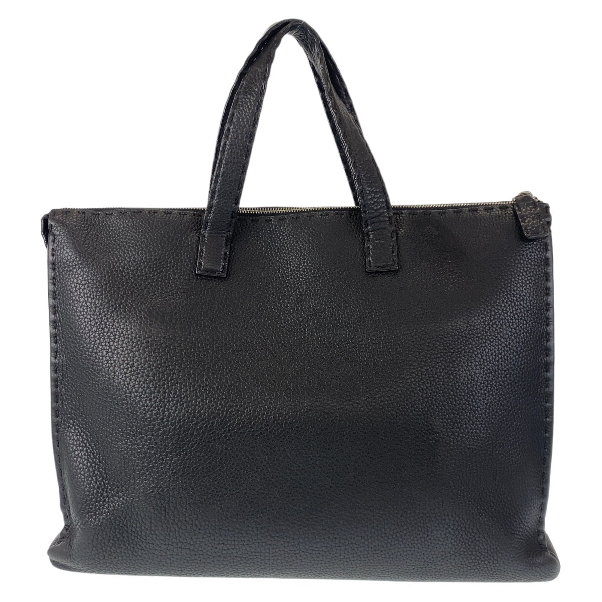 FENDI Business bag leather Black SilverMetal Celeria