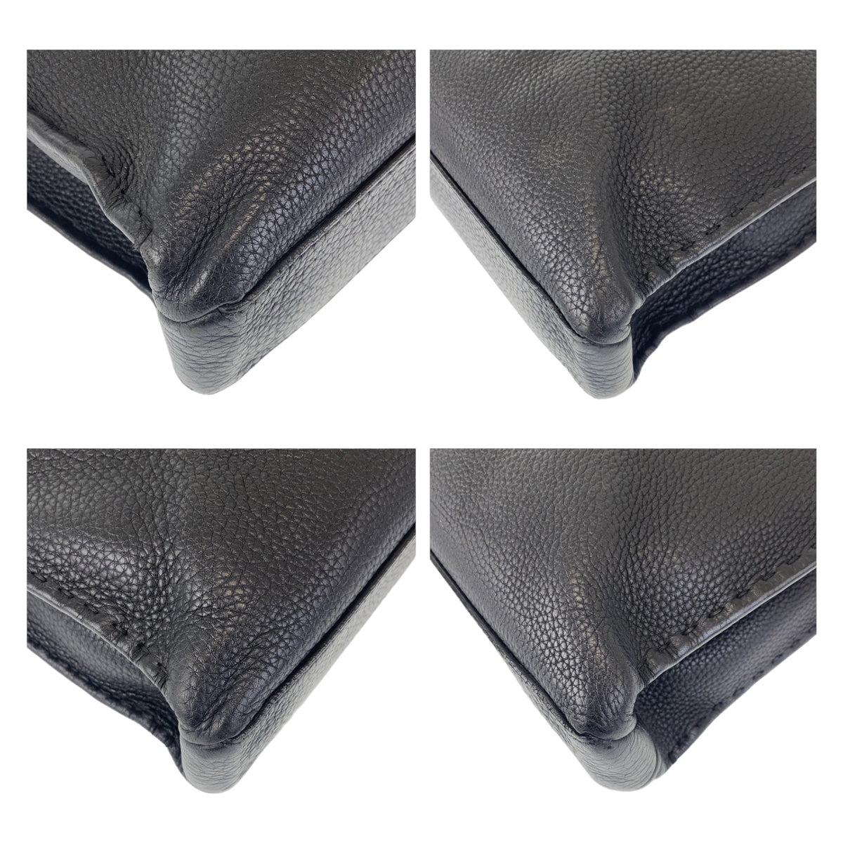 FENDI Business bag leather Black SilverMetal Celeria