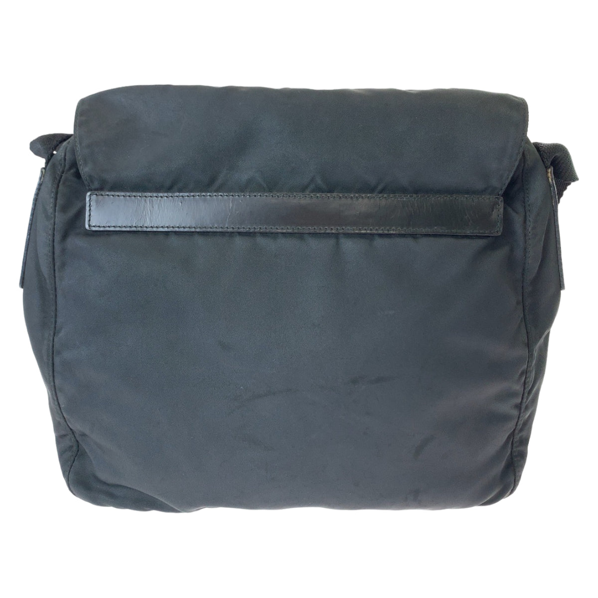 PRADA Shoulder Bag 1BD994 Nylon Black SilverMetal Test Triangle With logo