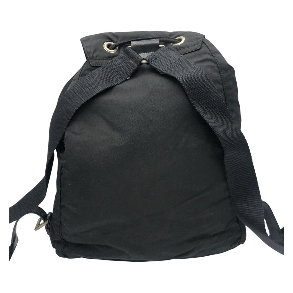 PRADA Backpack Nylon Black black Test Triangular logo