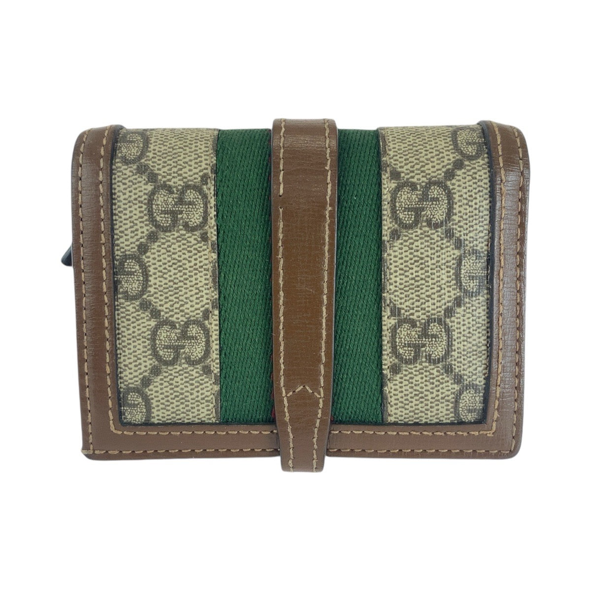 GUCCI Bifold Wallet 645536 GG Supreme Canvas Brown multicolor Jackie