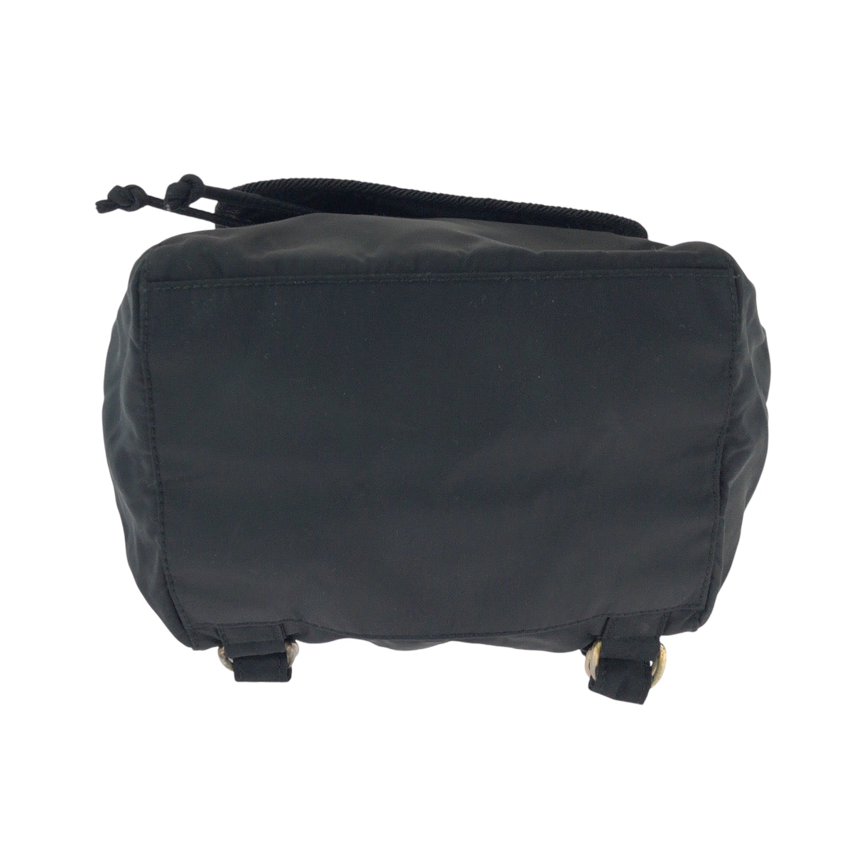 PRADA Backpack Nylon black Test embroidery