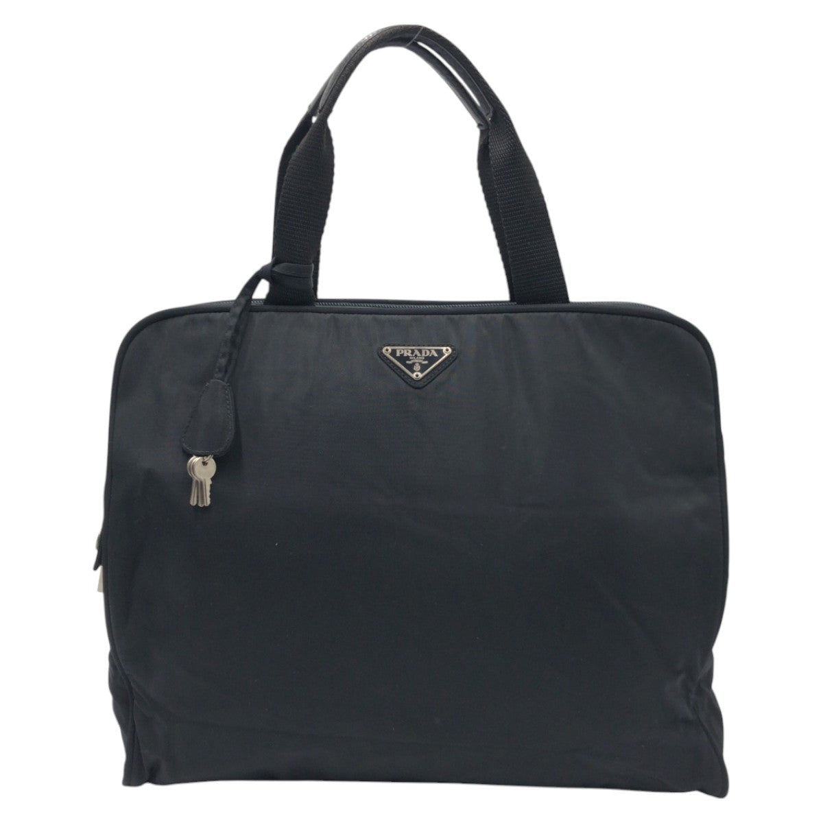 PRADA Business bag Nylon Black black Test Triangular logo