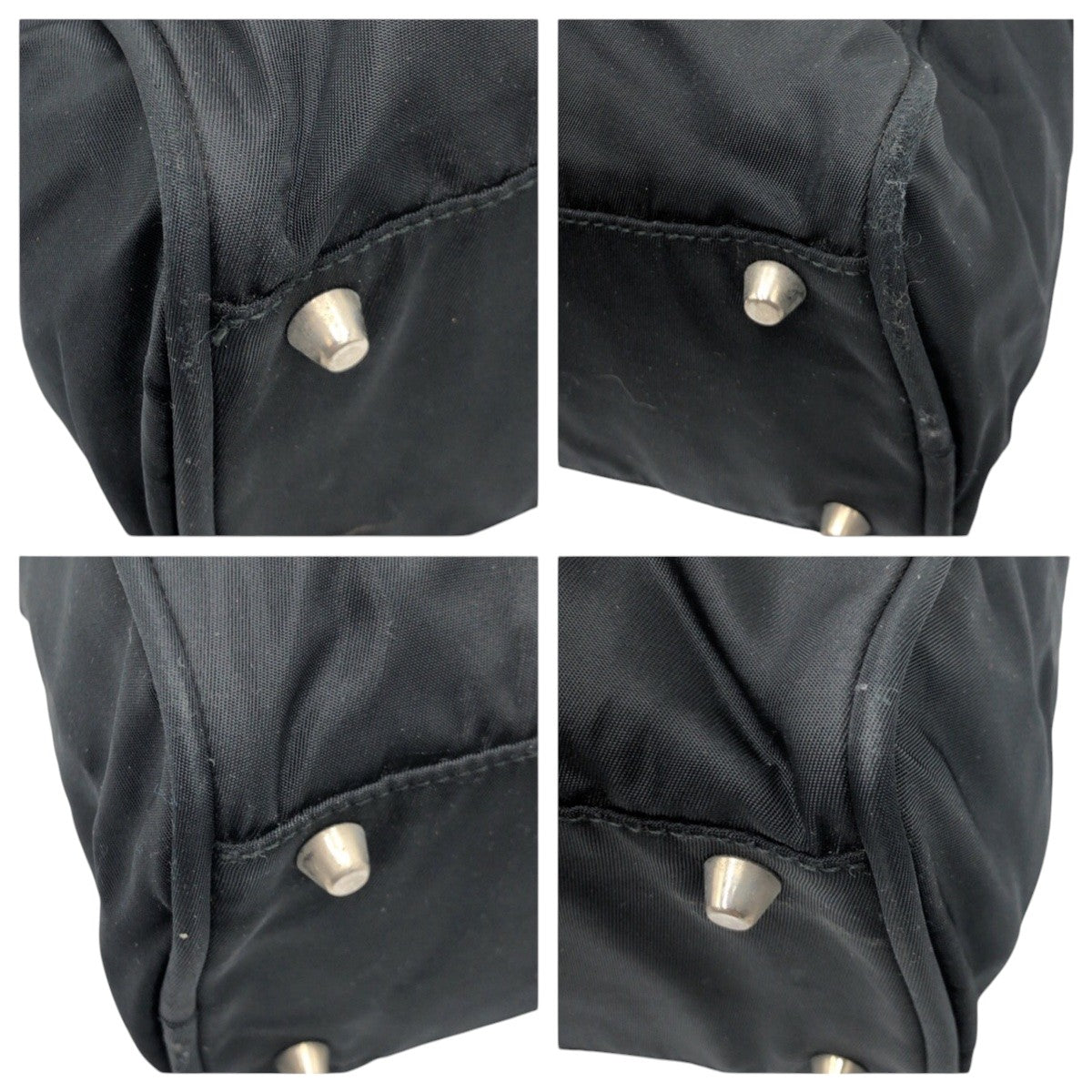 PRADA Business bag Nylon Black black Test Triangular logo