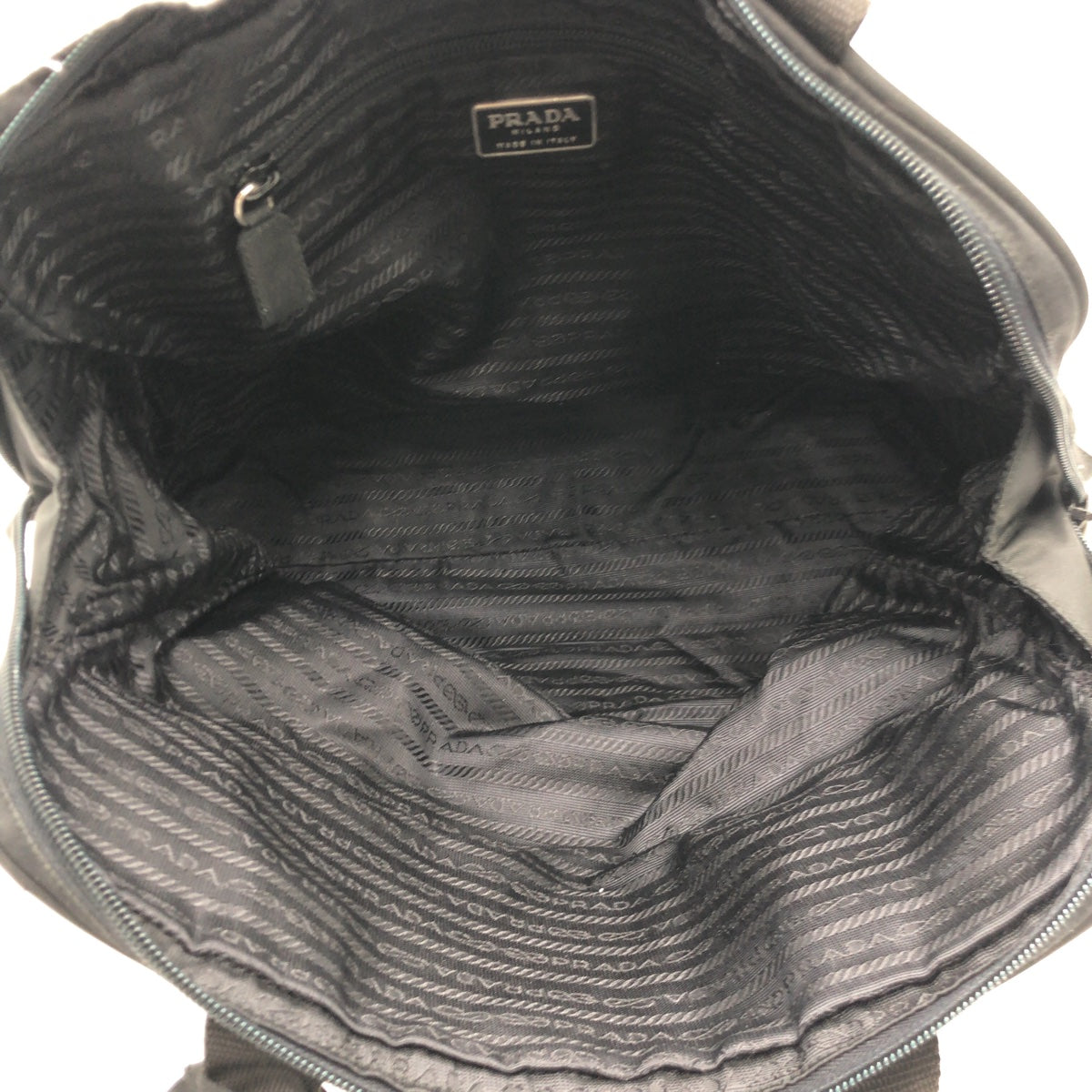 PRADA Business bag Nylon Black black Test Triangular logo