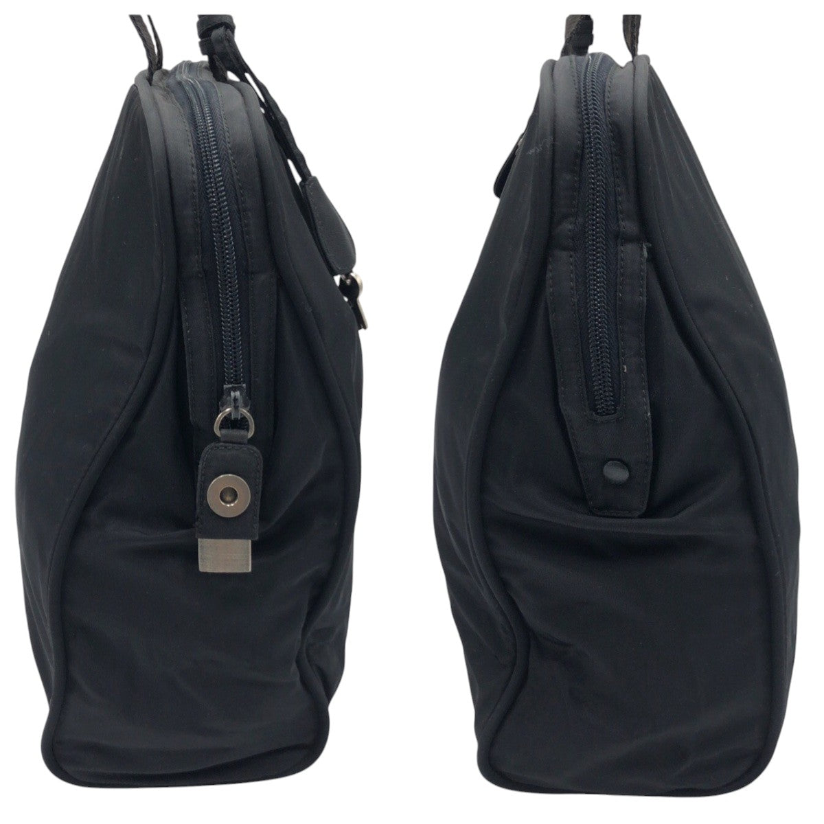 PRADA Business bag Nylon Black black Test Triangular logo