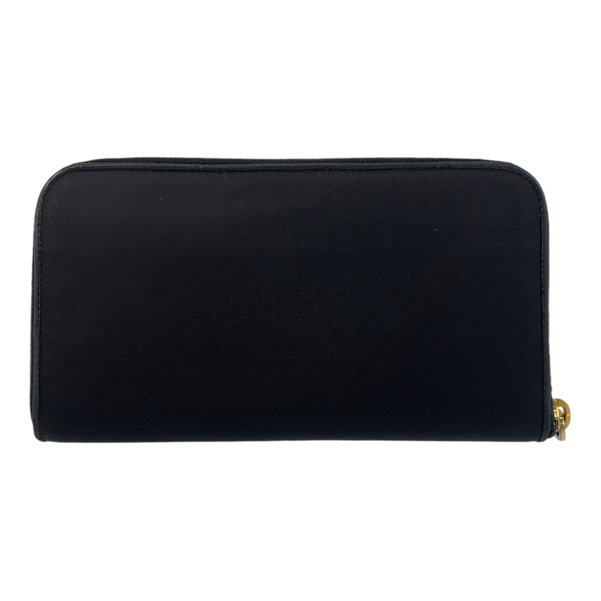 PRADA Long Wallet Purse Nylon black