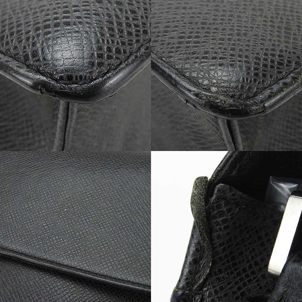 LOUIS VUITTON business bag M30782 Taiga black Selenga