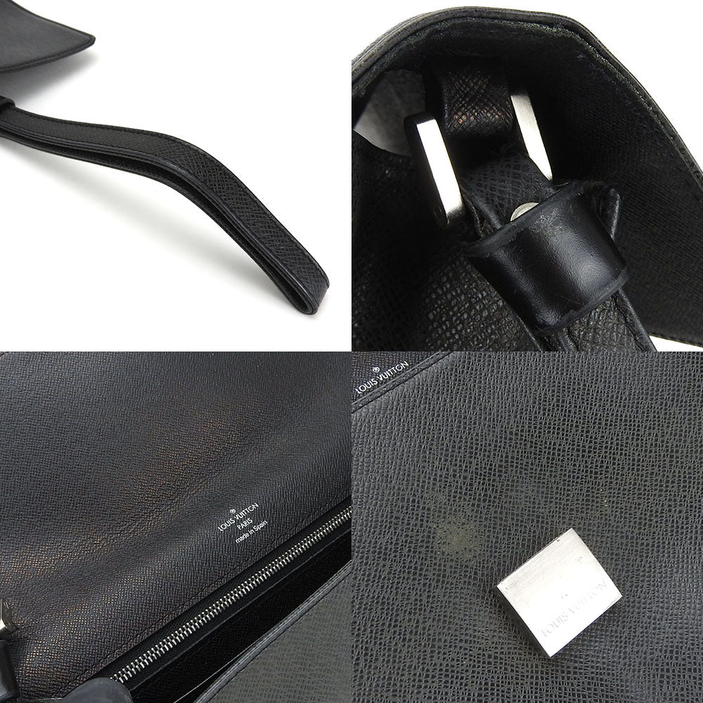 LOUIS VUITTON business bag M30782 Taiga black Selenga