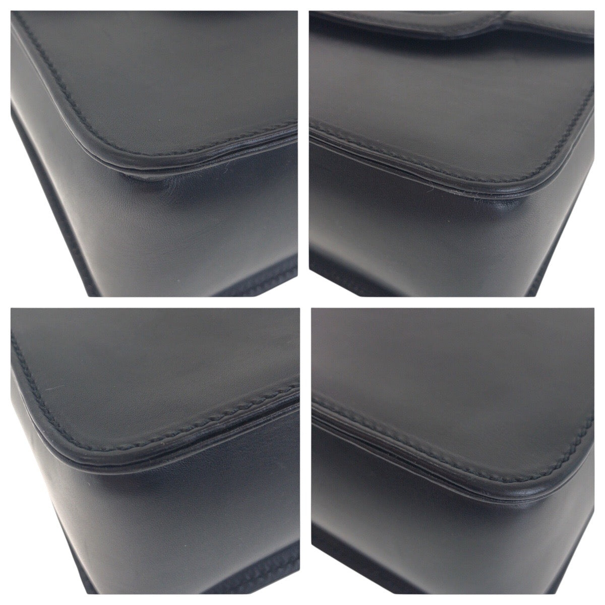 GUCCI Handbag 000 113 0231 leather Black GoldMetal Bamboo