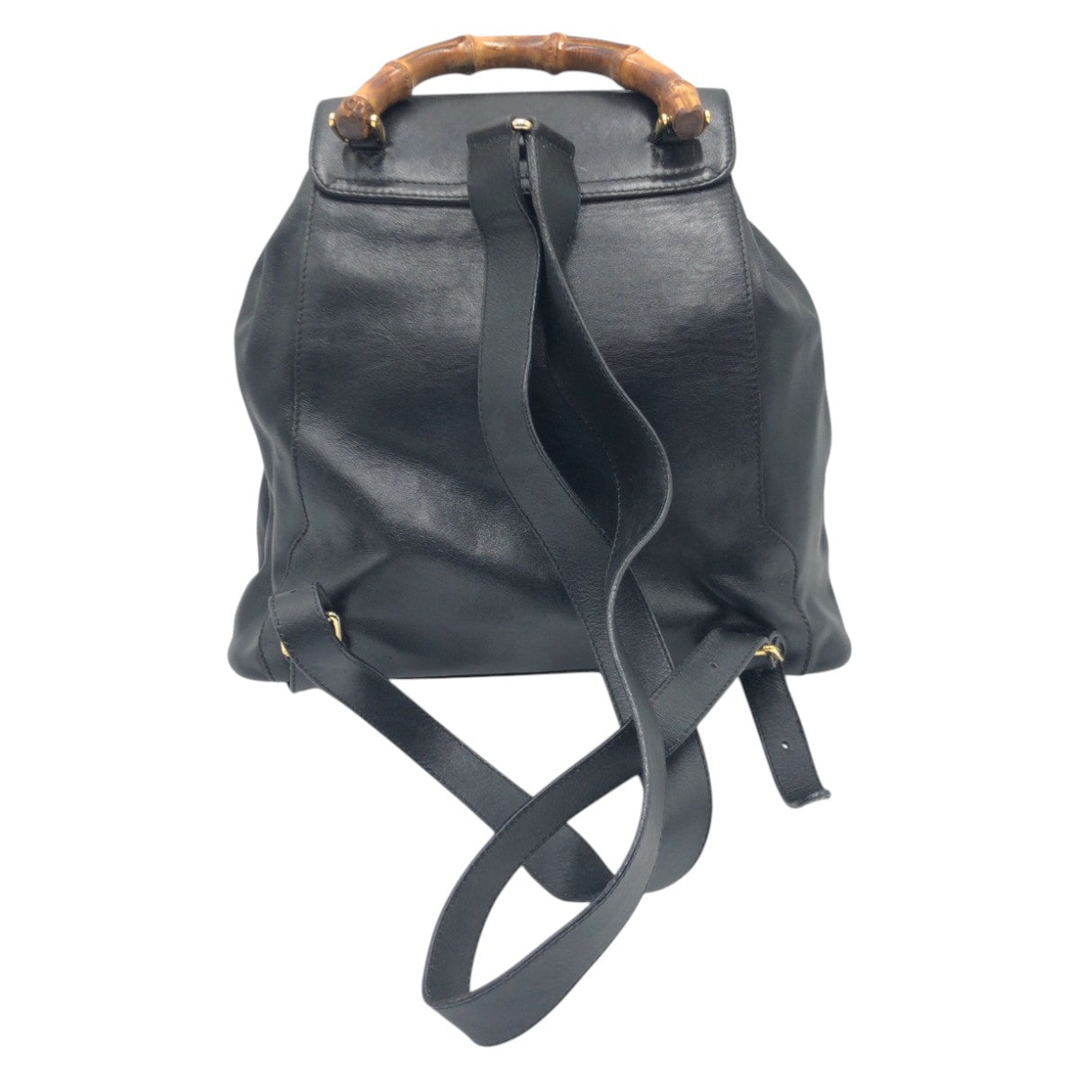 GUCCI Backpack 003 1998 0016 leather Black black Bamboo
