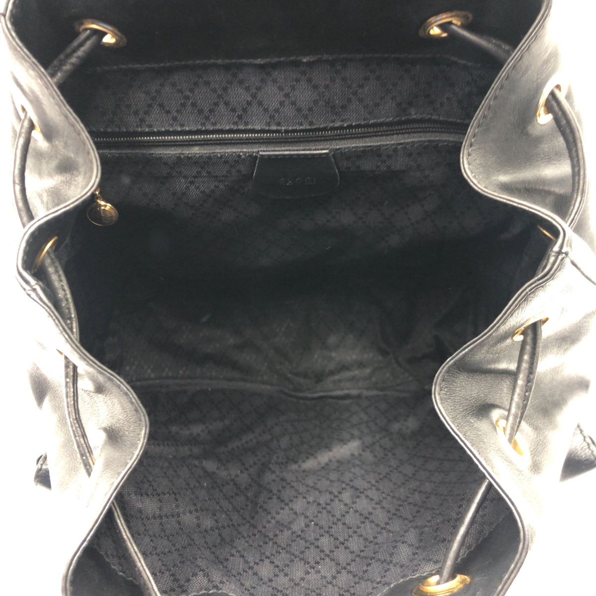 GUCCI Backpack 003 1998 0016 leather Black black Bamboo