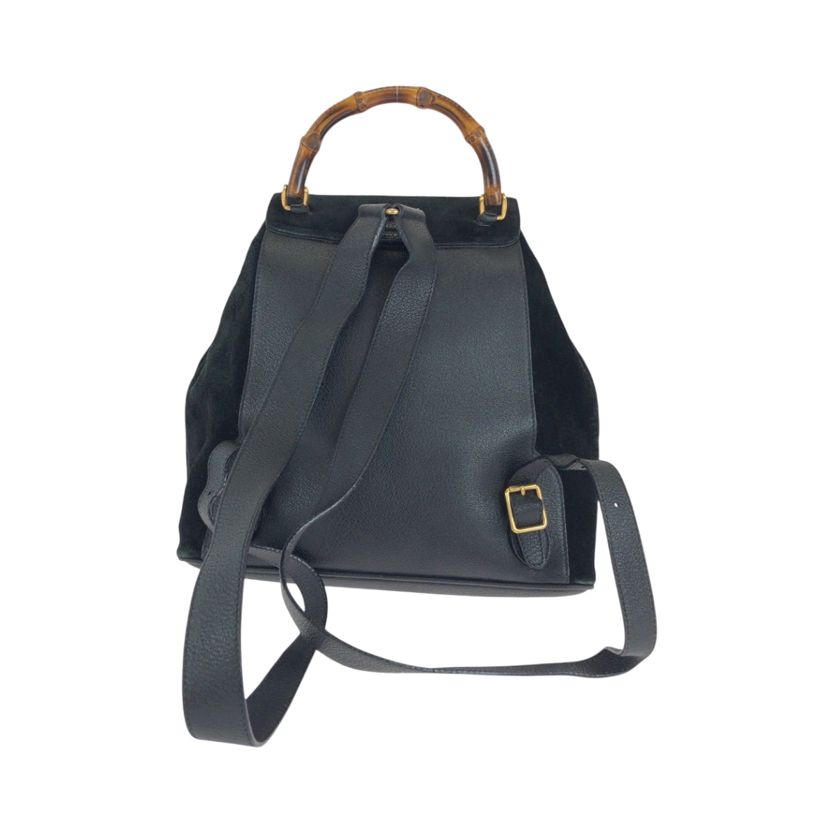 GUCCI Backpack 003 2058 Suede black Bamboo