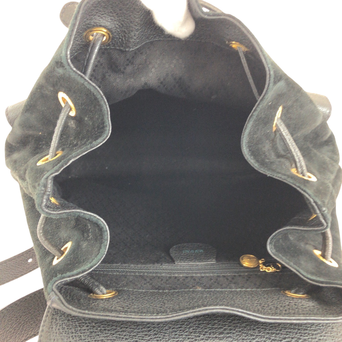 GUCCI Backpack 003 2058 Suede black Bamboo