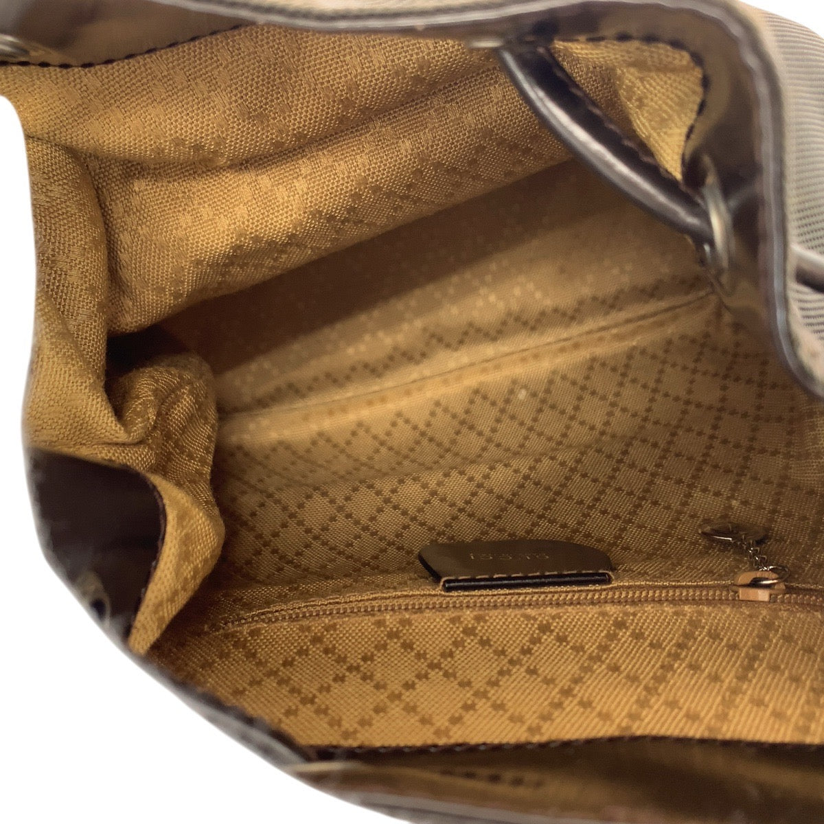 GUCCI Backpack 003 1998 0030 canvas Brown Bamboo