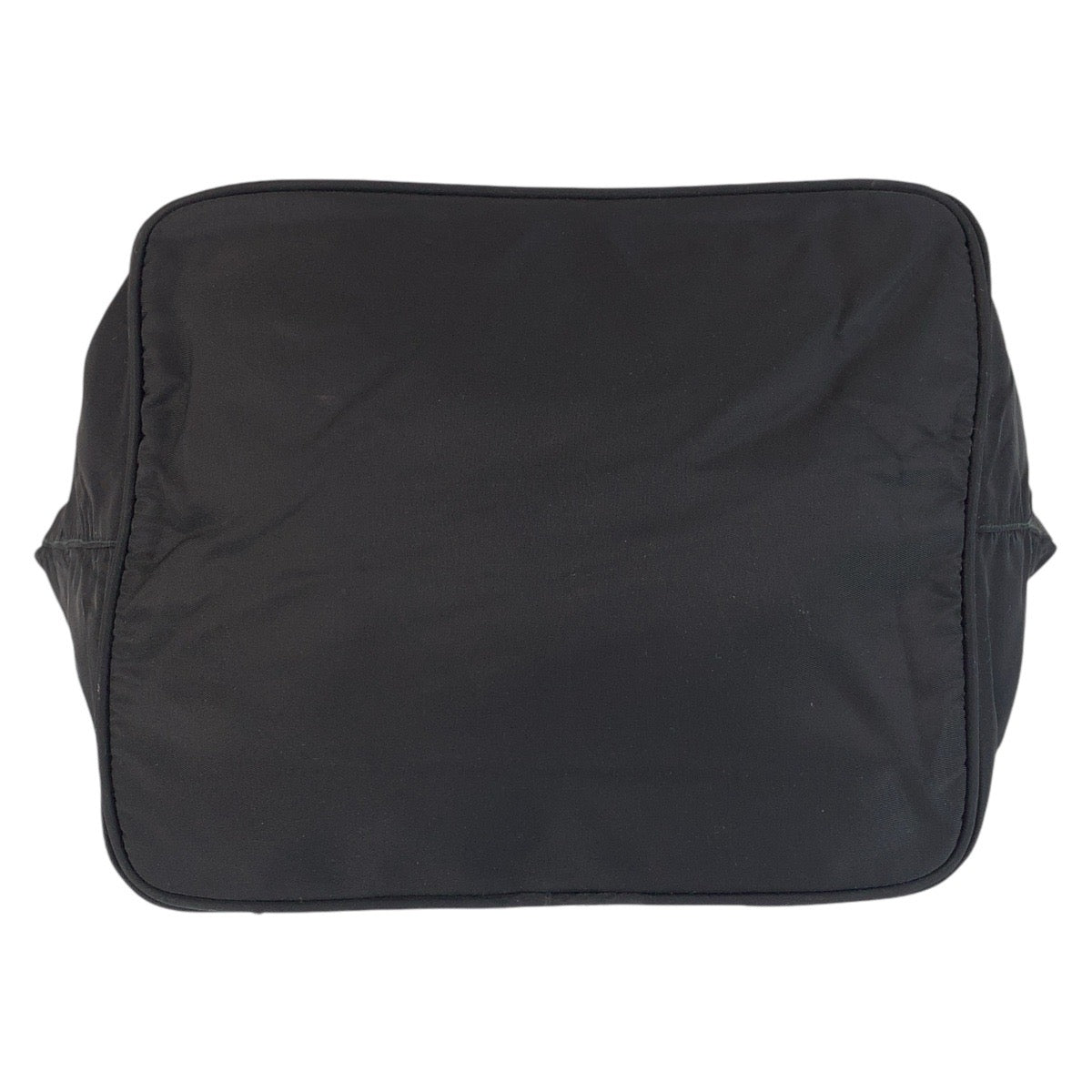 PRADA Tote Bag Nylon Black SilverMetal Test Triangle With logo