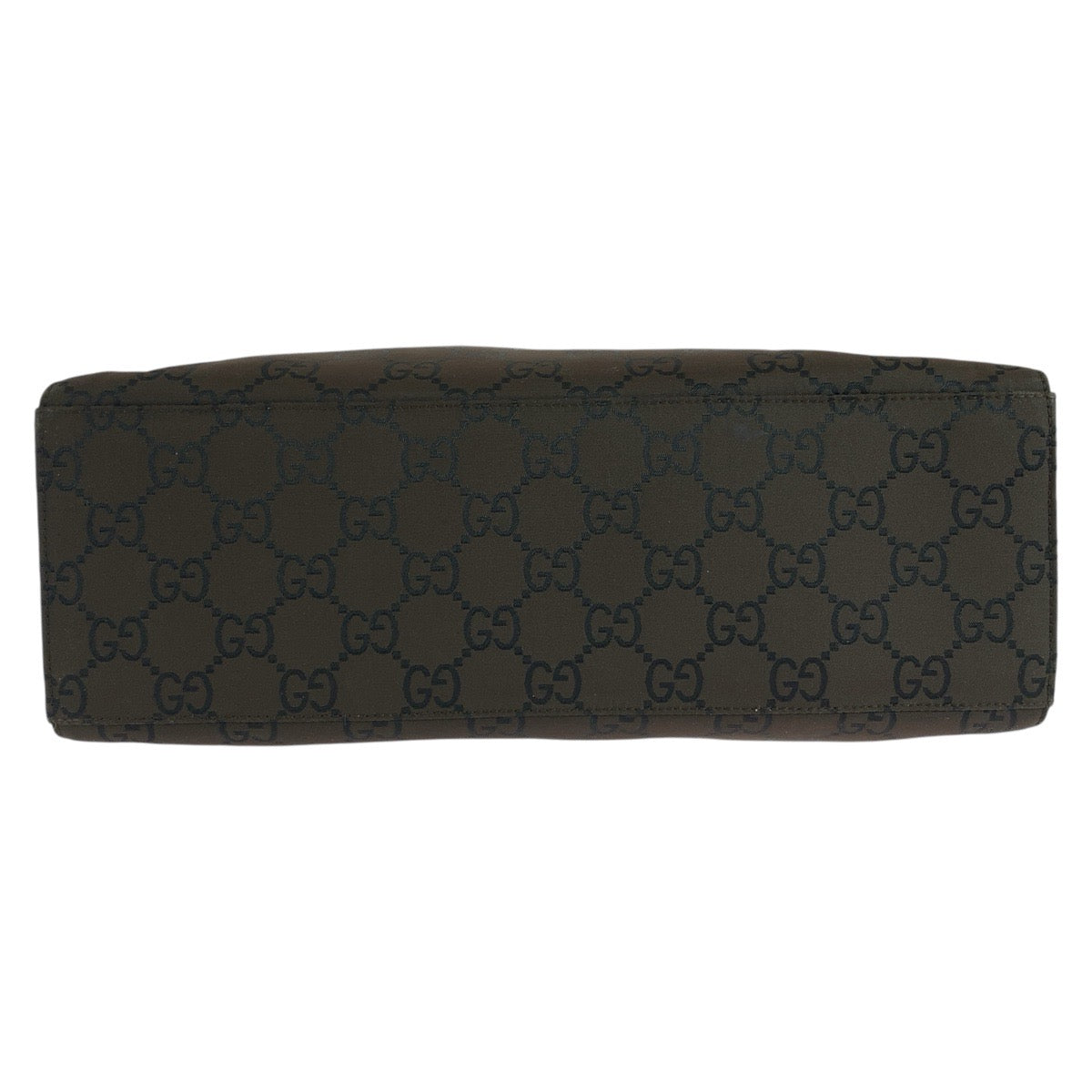 GUCCI Tote Bag 002 1010 GG canvas Brown Silver Metal Bamboo Jumbo GG