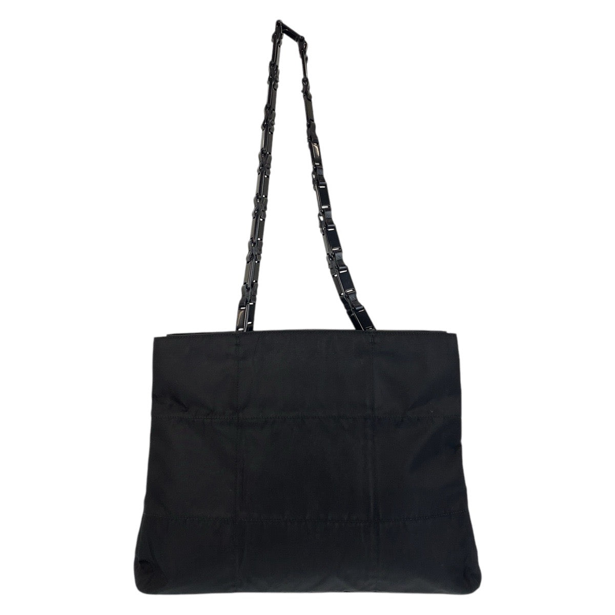 PRADA Tote Bag Nylon Black black Test Triangle With logo