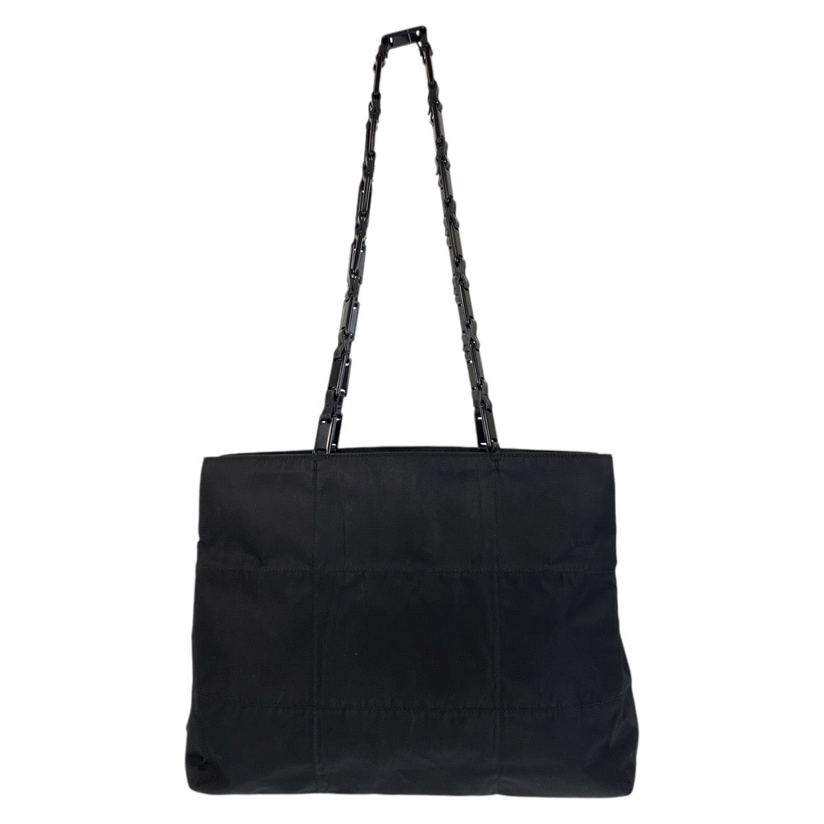PRADA Tote Bag Nylon Black black Test Triangle With logo