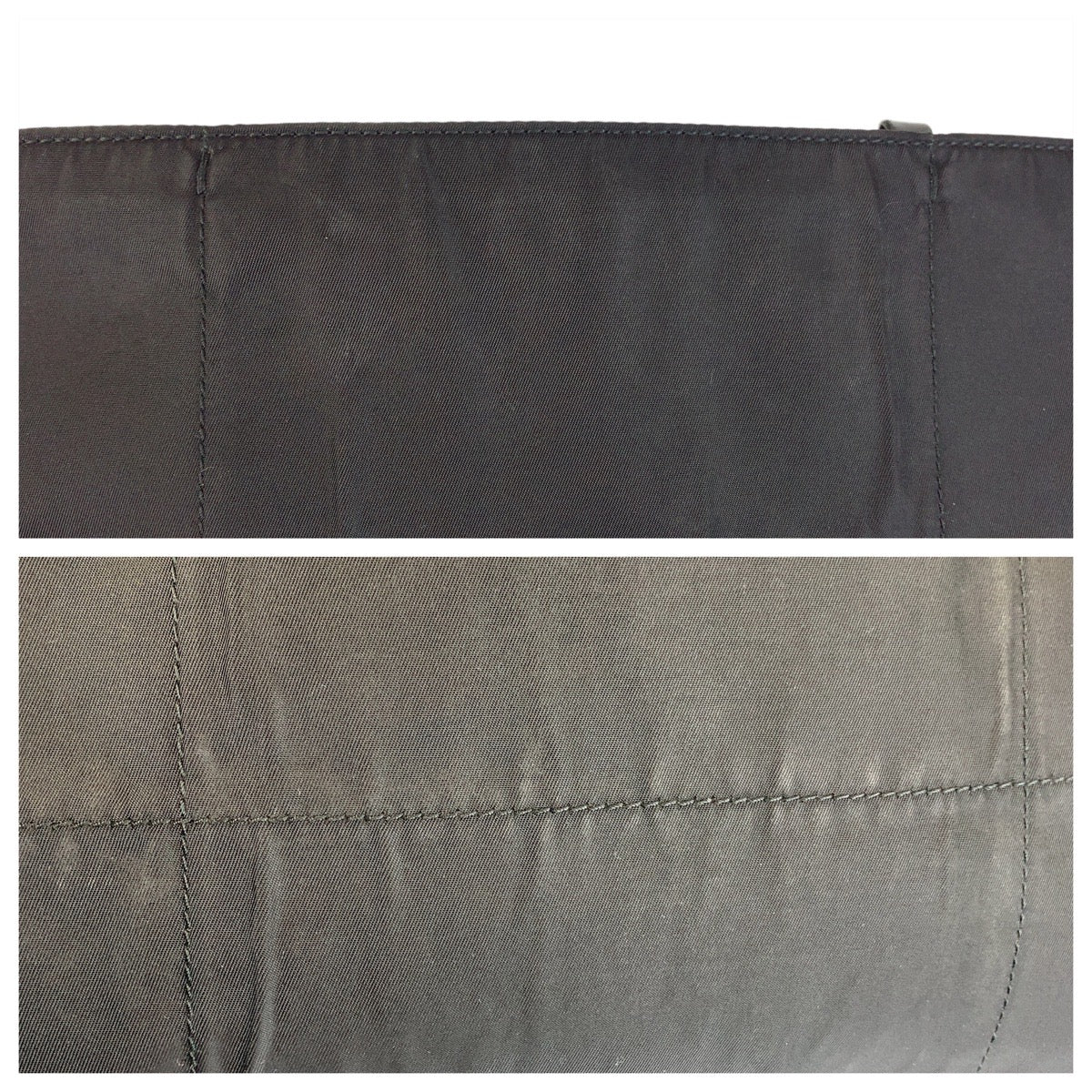 PRADA Tote Bag Nylon Black black Test Triangle With logo
