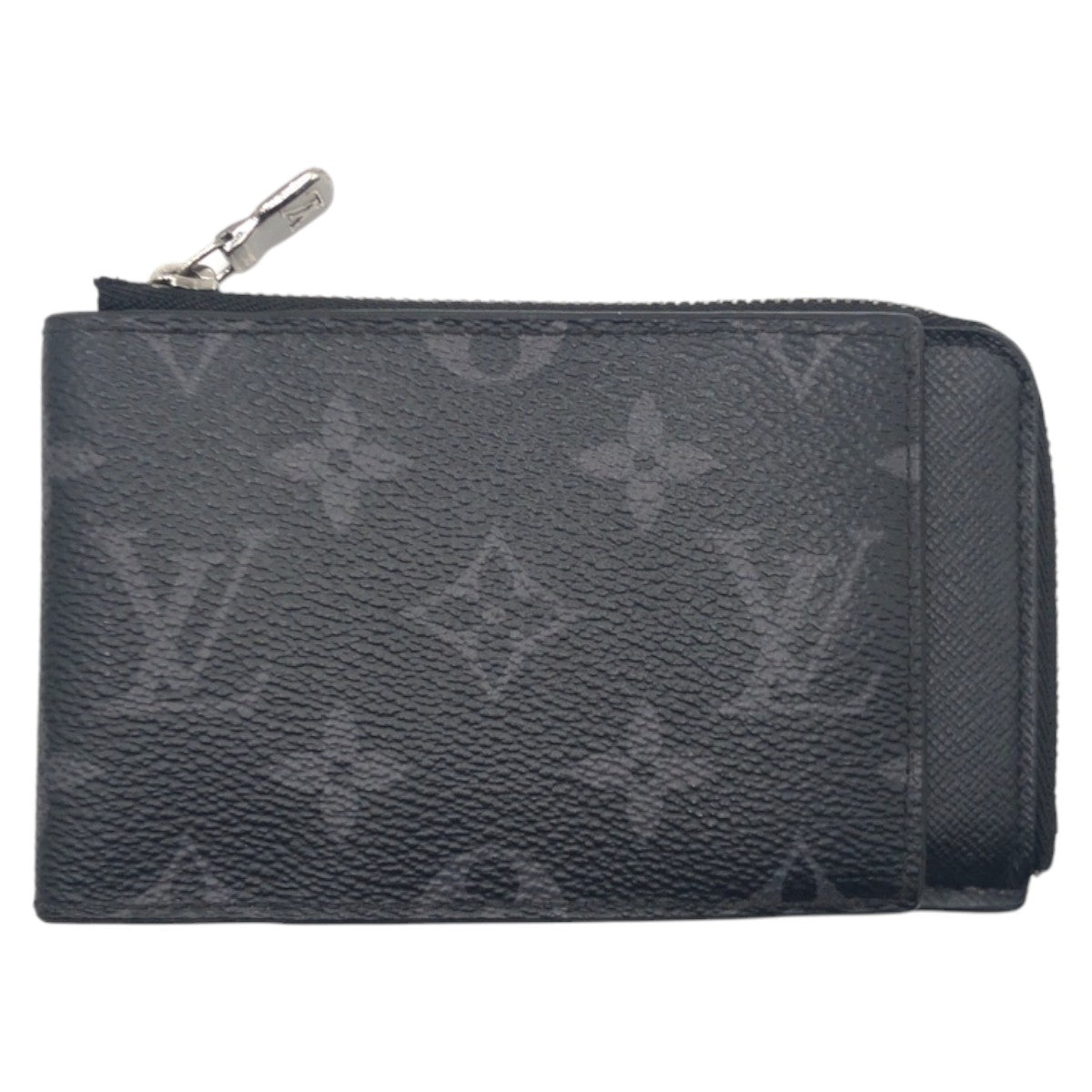 LOUIS VUITTON Bifold Wallet M81568 PVC Black SilverMetal Monogram Eclipse hybrid wallet